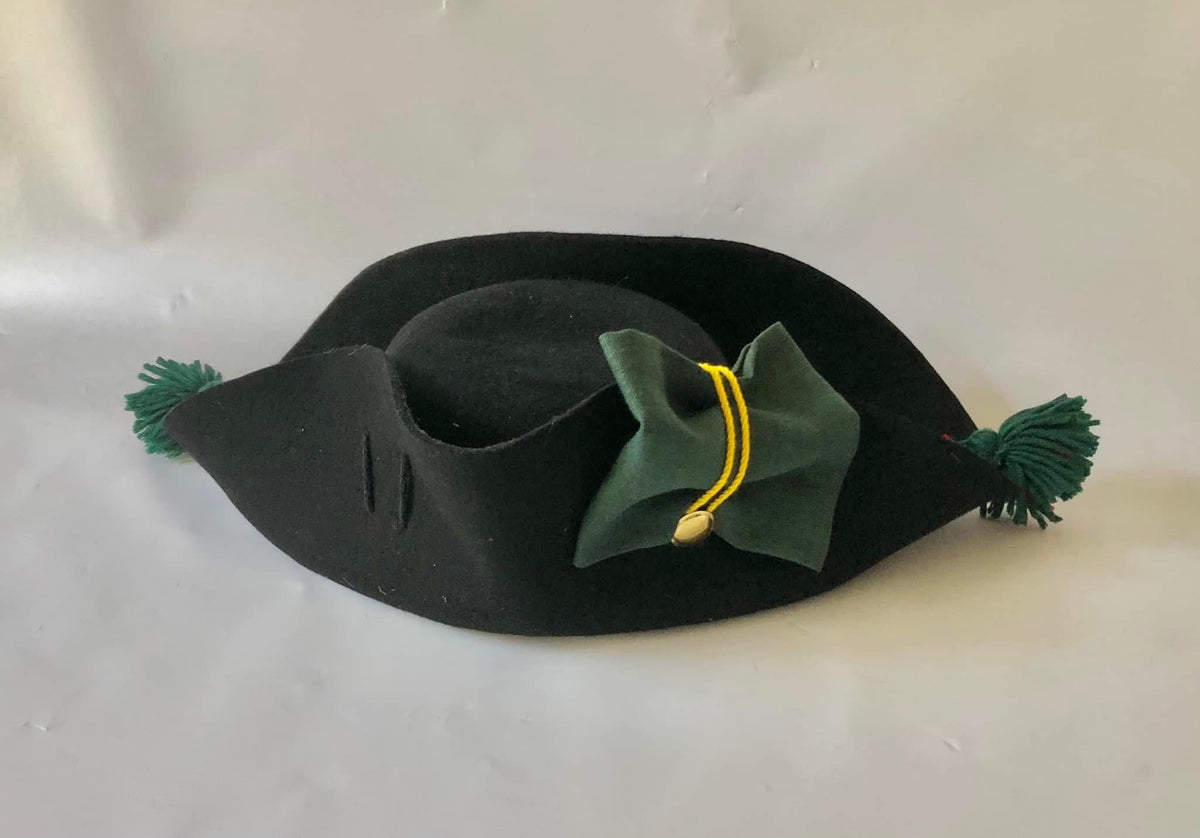 "Hessian" Jaeger Style Wool Felt Cocked Hat with Cockade