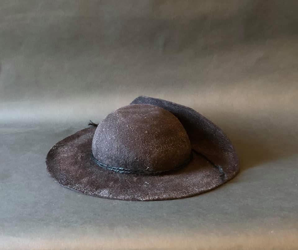 Unbound Wool Felt Fantail Style Hat