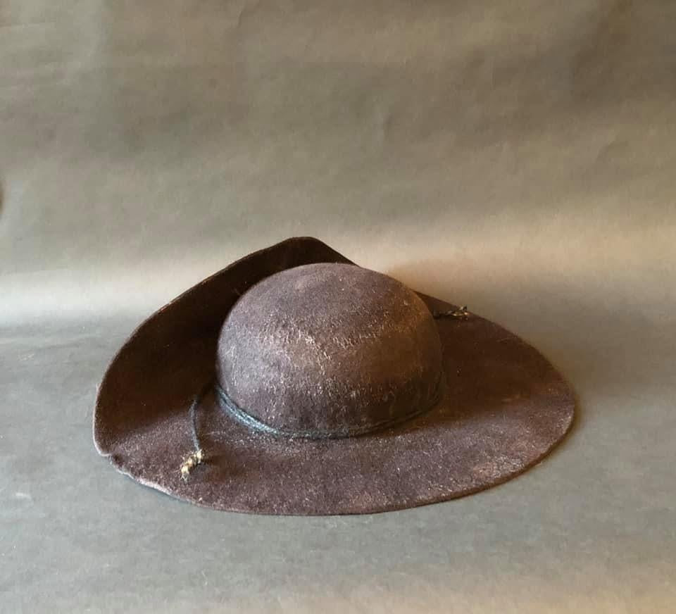 Unbound Wool Felt Fantail Style Hat