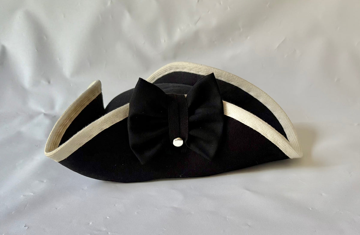 Bound French & Indian War Cocked Hat with Cockade