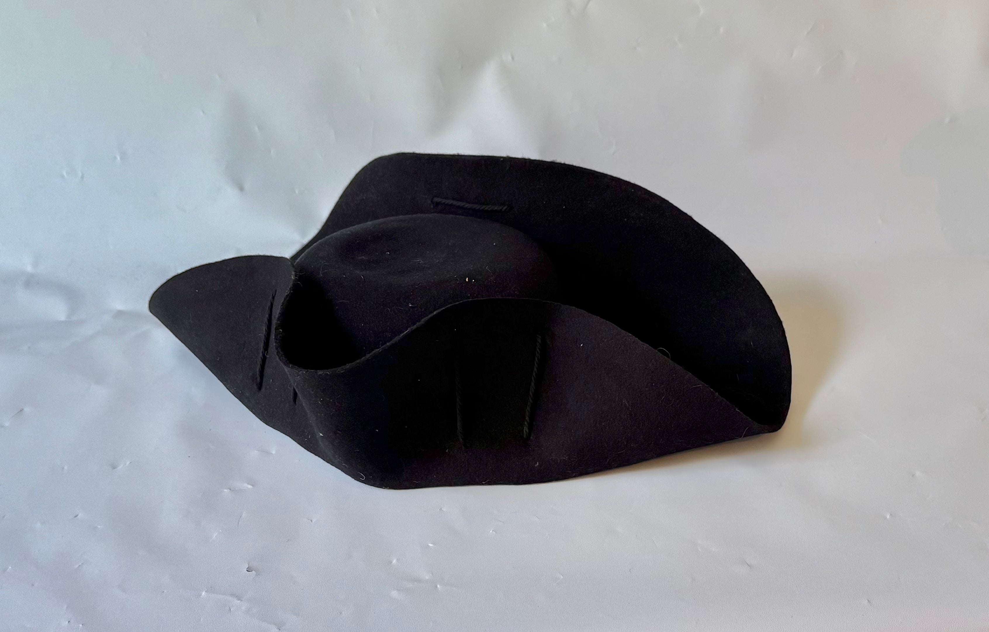 Unbound Ramillies Wool Felt Cocked Hat without Cockade