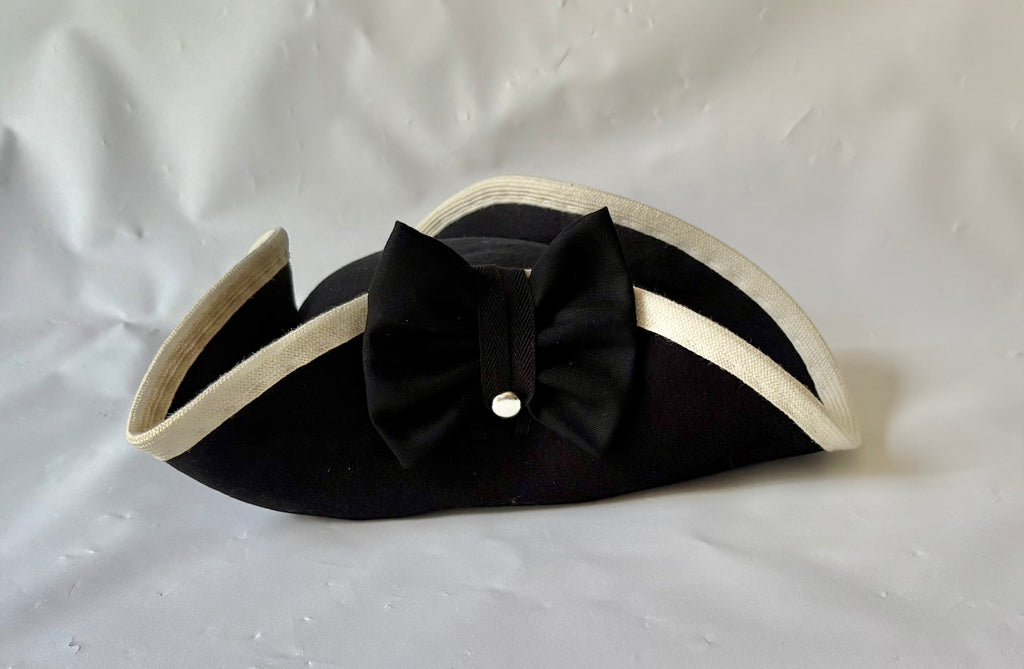 Bound French & Indian War Cocked Hat with Cockade