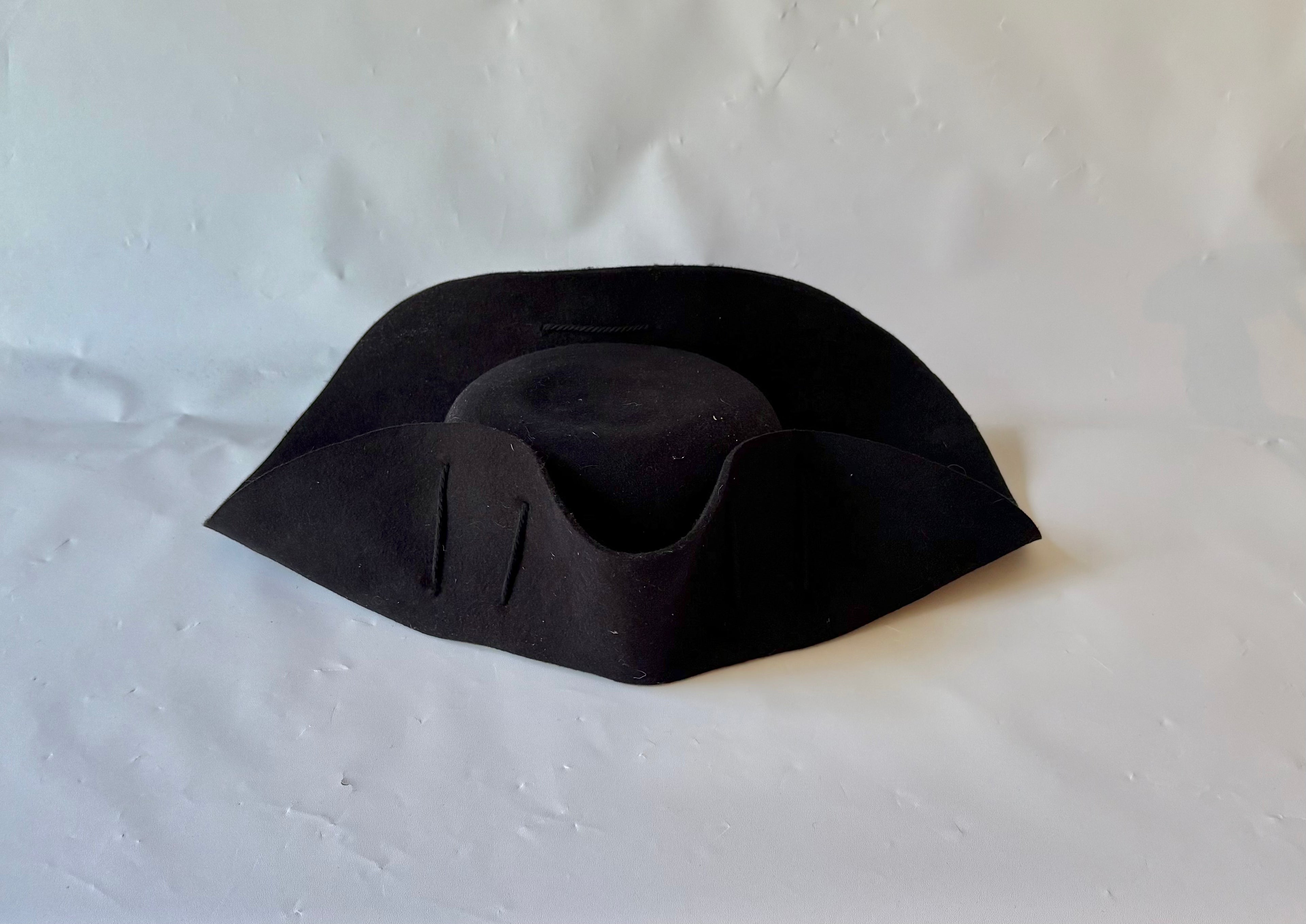Unbound Ramillies Wool Felt Cocked Hat without Cockade
