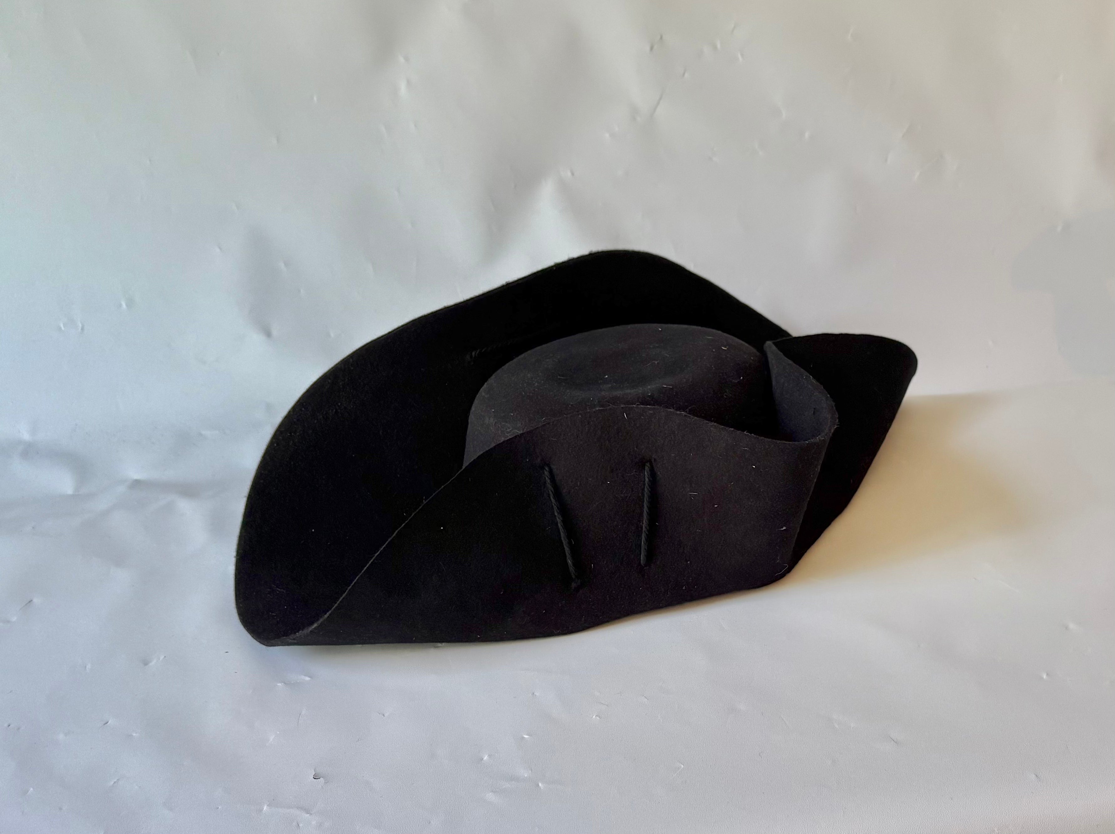 Unbound Ramillies Wool Felt Cocked Hat without Cockade